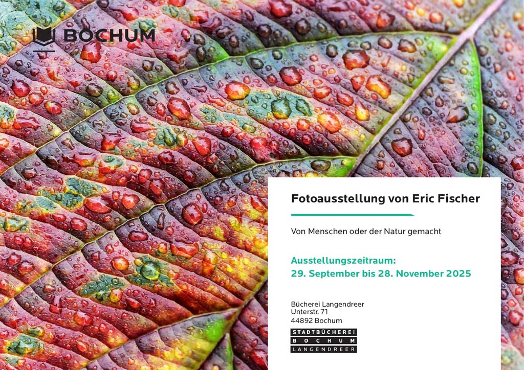 Flyer "Fotoausstellung Eric Fischer 2025"